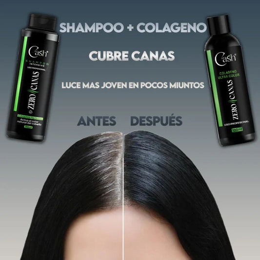 ZeroPro™ | Shampoo Zero Canas + Tratamiento de colágeno