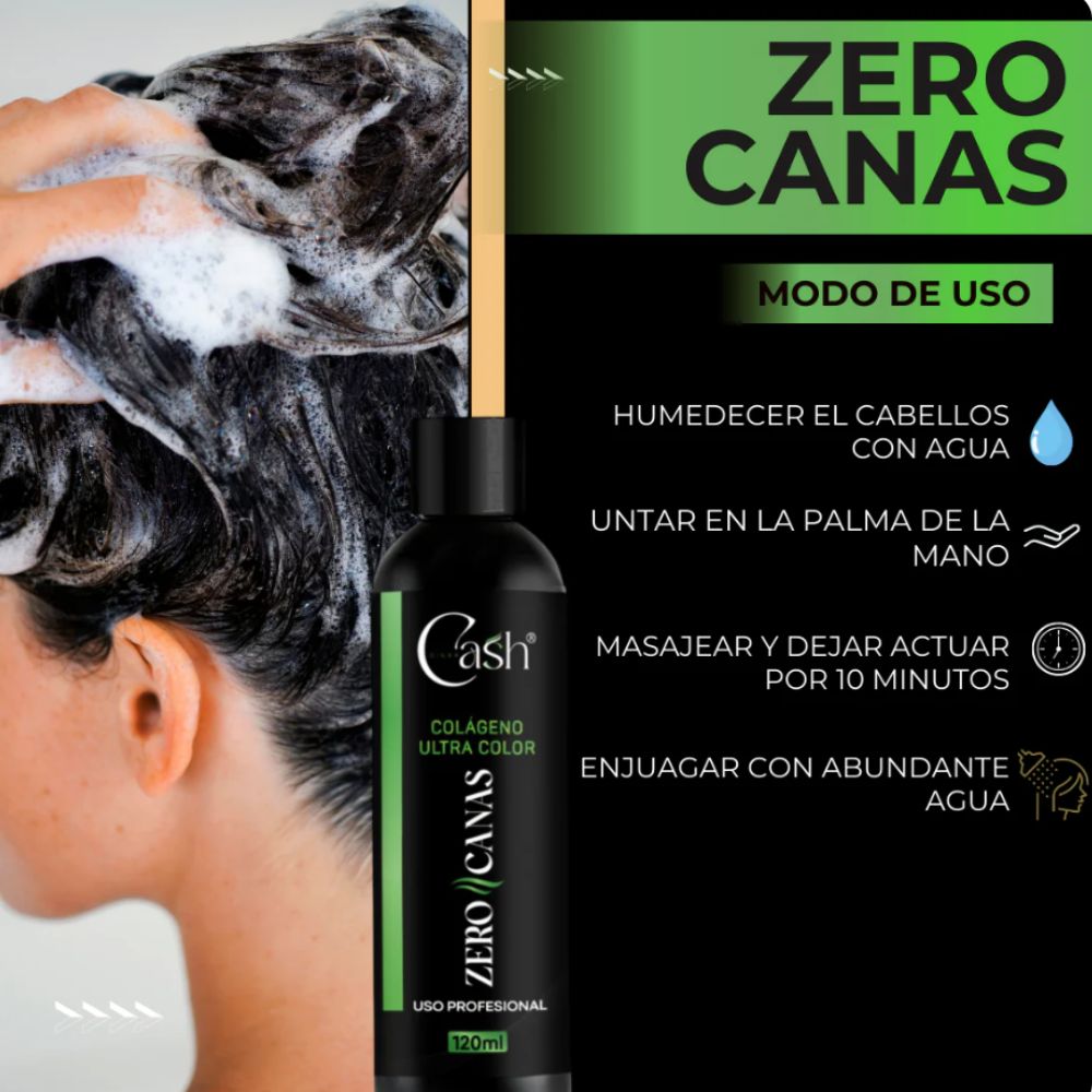 ZeroPro™ | Shampoo Zero Canas + Tratamiento de colágeno