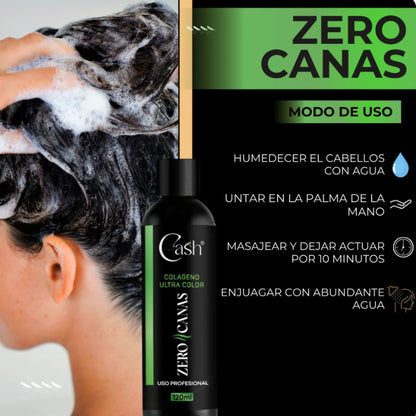 ZeroPro™ | Shampoo Zero Canas + Tratamiento de colágeno