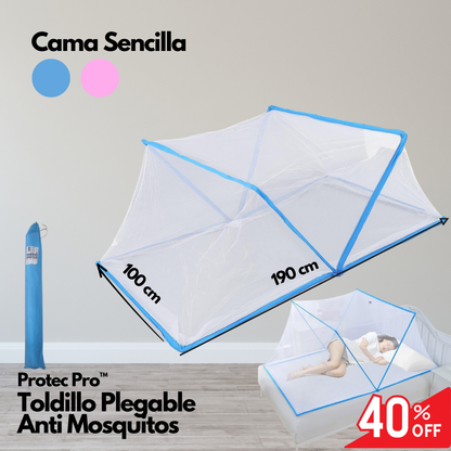 ProtecPro™ | Toldillo Plegable Anti Zancudos *GRATIS* LÁMPARA MATA ZANCUDOS   🦟🛏️