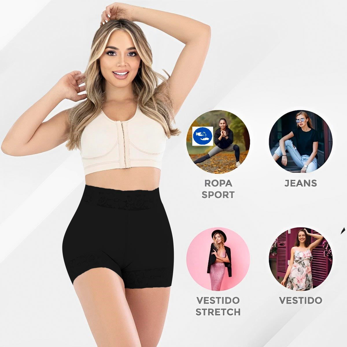 PerfectFit™ |Short Faja Cachetero Levanta Cola