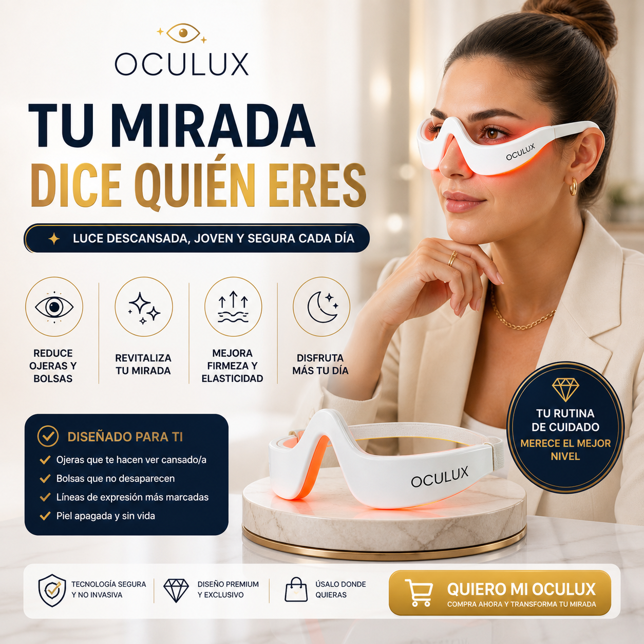 Oculux Pro ® | Masajeador de ojos