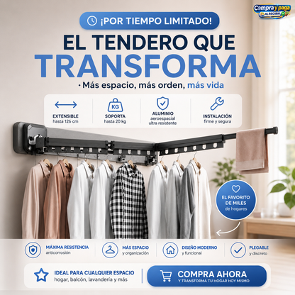 Tendex™ |Seca más, ocupa menos ¡LLEVA 3 TRAMOS, PAGA 2!