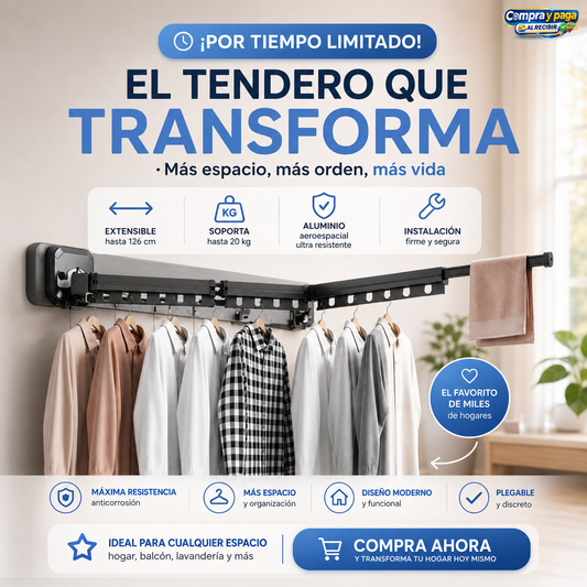 Tendex™ |Seca más, ocupa menos ¡LLEVA 3 TRAMOS, PAGA 2!
