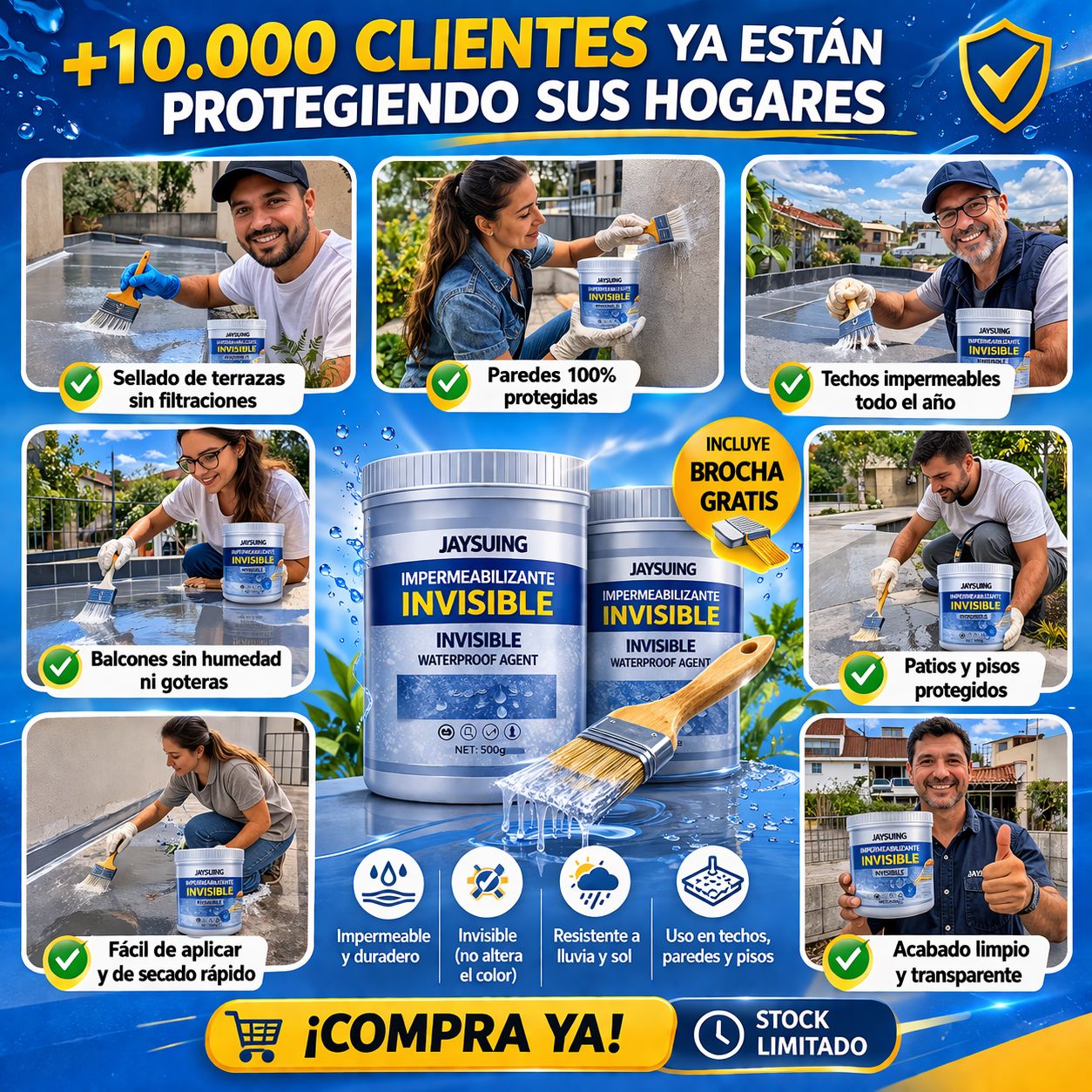 JayPro ® | Impermeabilizantes ¡LLEVA 2 PAGA 1! 1000gr