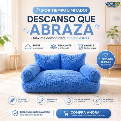 NubePet™ | Sofá Antiestrés Extra suave para Mascotas.