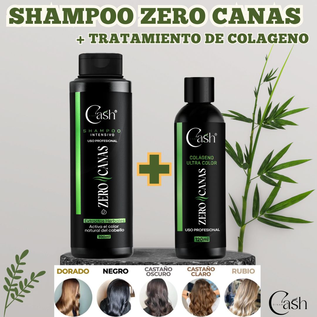 ZeroPro™ | Shampoo Zero Canas + Tratamiento de colágeno