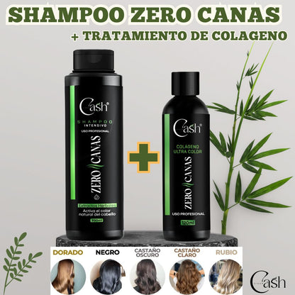 ZeroPro™ | Shampoo Zero Canas + Tratamiento de colágeno